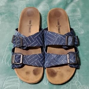 Minnetonka Nita Denim Sandals